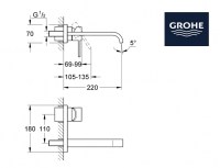 MONOMANDO LAVABO MURAL ALLURE GROHE